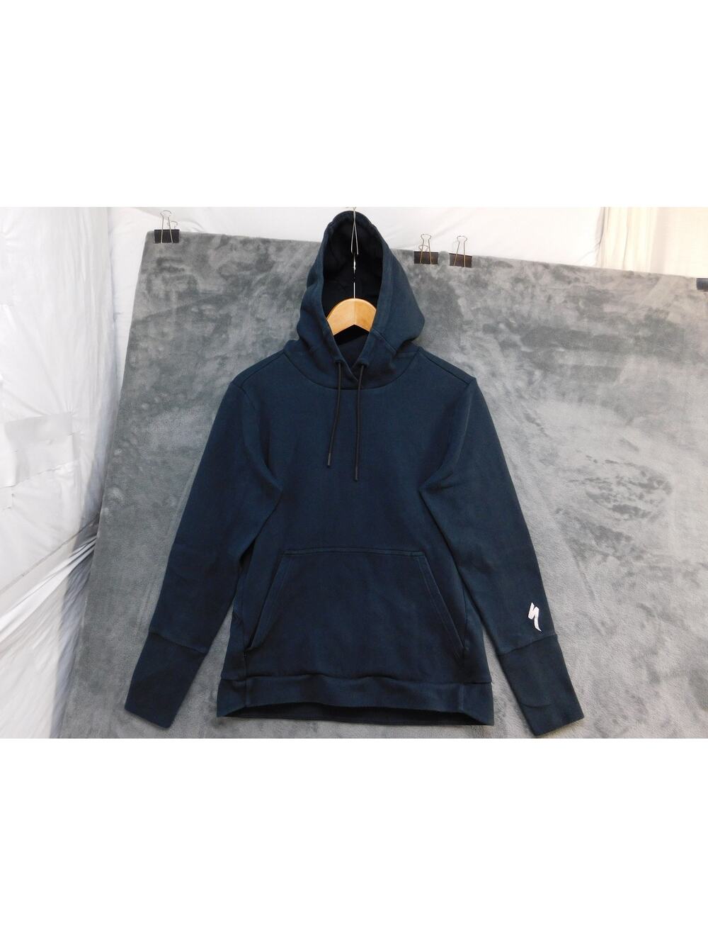 Specialized Hoodie Jacket Womens Medium Black Fleece Pullover Cycling Pockets